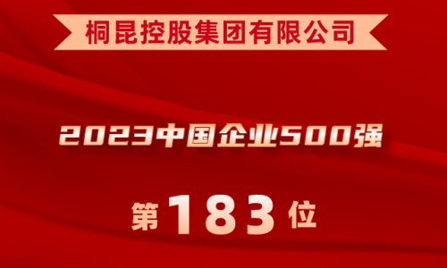 升！非凡国际位列2023中国企业500强第183位！