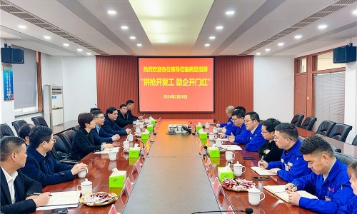 拼抢开复工?助推开门红丨咸宁市副市长、长兴县委书记石一婷率县四套班子莅临非凡国际恒腾调研